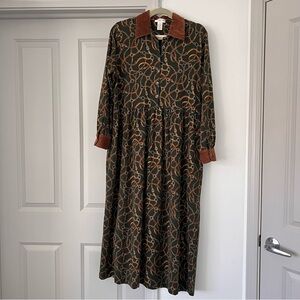 Jones New York 90’s equestrian print maxi dress